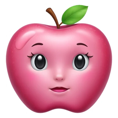 make apple-style emojis, make them pink, coquettish, aesthetic, cute, feminine sticker