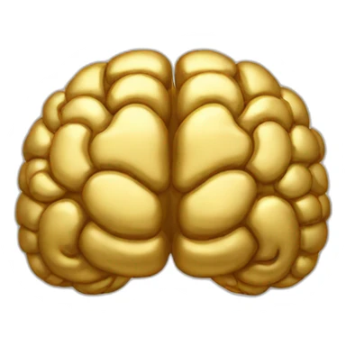 Golden Brain sticker