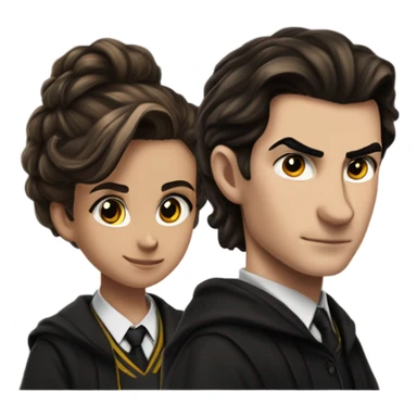 Hermione Granger With Tom Riddle sticker
