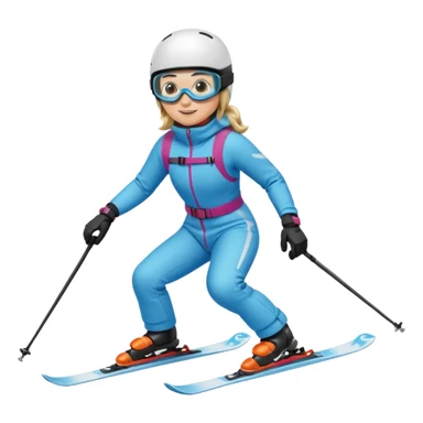 A person is skiing on the snow
person sticker