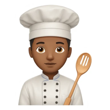 black man chef sticker