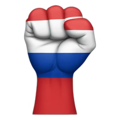 Fist with Czech flag sticker