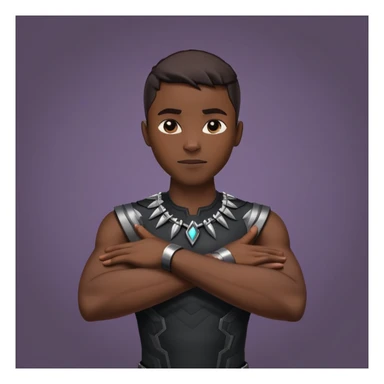 wakanda sign of black panther doing it sticker