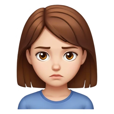 Fille qui boude sticker