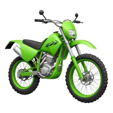 green enduro bike sticker