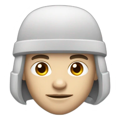 barbarian soldier with white skin facing forward sticker