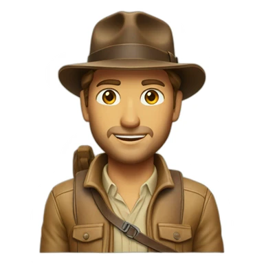Indiana Jones skieur sticker