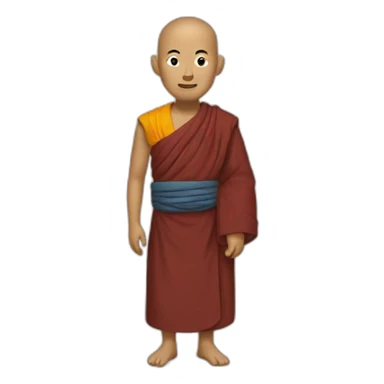 tibetan monk sticker