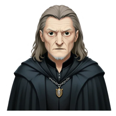 Fenrir Greyback in harry potter, black open chest cloak sticker