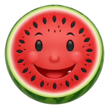 watermelon smile sticker