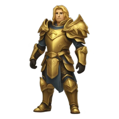 Human standing paladin wow gold sticker