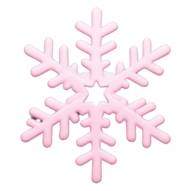 Light pink snowflake  sticker
