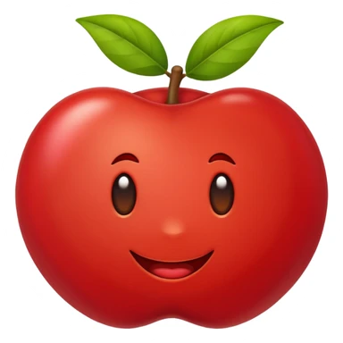 Eu quero um emoji de acerola, mas SEM carinha sticker