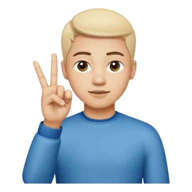 Establish a triangle hand gesture with both hands flat. sticker