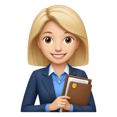 woman Financial Services & Insurance with some documents sticker