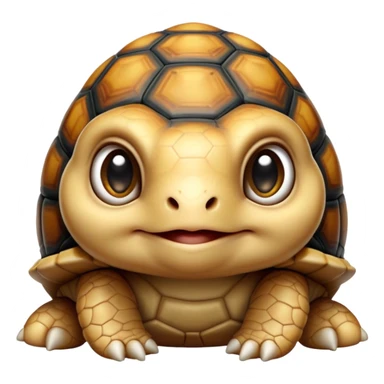 cinematic-baby tortoise-realistic--emoji,,-cute-wise-face-peering-ahead-with-calm-determination,-cute large-eyes-reflecting-centuries of wisdom, sticker