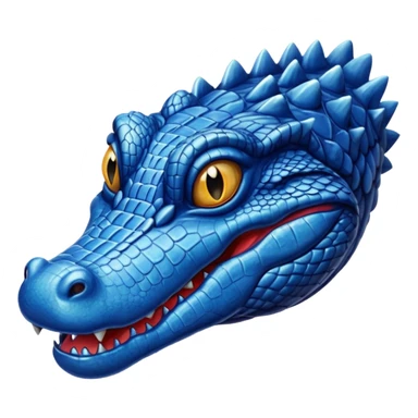 Blue alligator  sticker