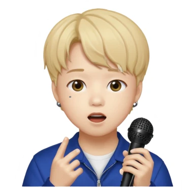 Jimin BTS cantando sticker