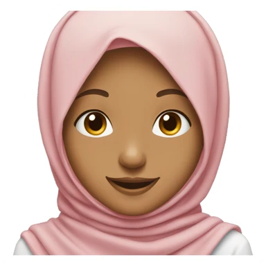 Hijab girl with braces on smile sticker