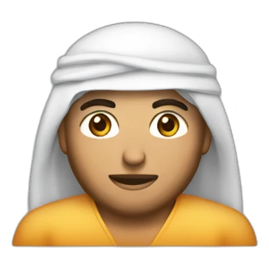 arabe pañuelo en la cara con computador sticker