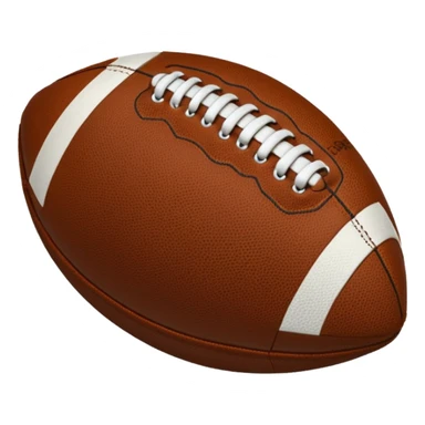 American football colored #69BE29 with stitching colored #002243 sticker