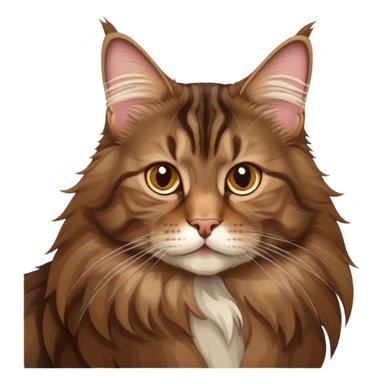 my brown tabby maine coon cat sticker