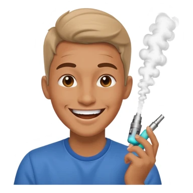 Vape dancing like a kid and happy sticker