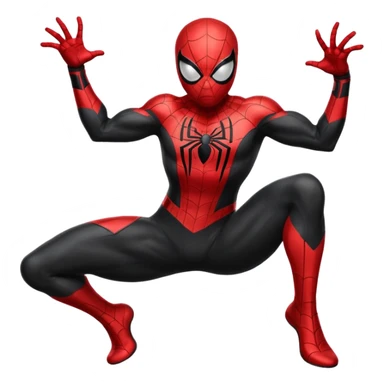 homen aranha de viuva negra sticker