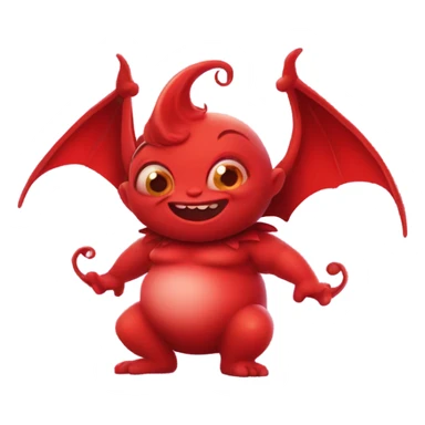  big fat red Valentine Imp sticker