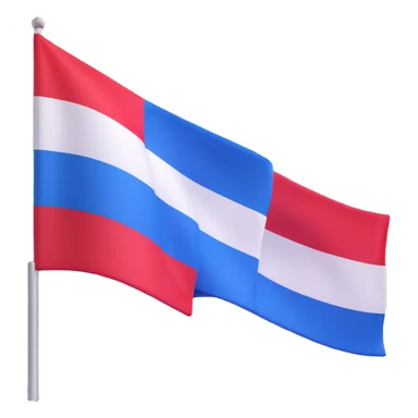 Flag of the Netherlands with red white and blue horizontal stripes sticker