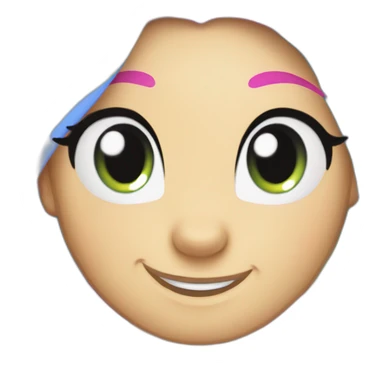 my little pony rainbow effect sticker