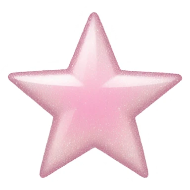 pale pink star sparkle sticker
