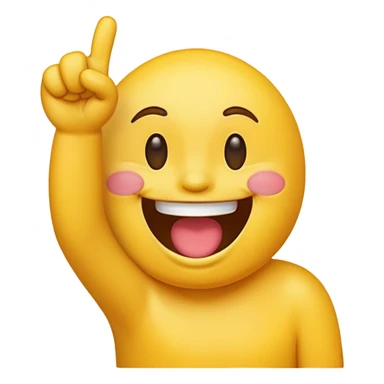 A laughing emoji that middle finger me sticker