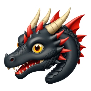 Dragón negro sticker