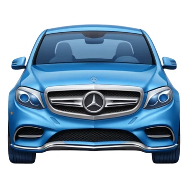 blue mercedes sticker