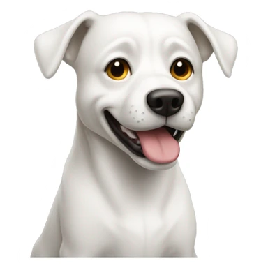 Un chien blanc sticker