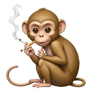 Macaco fumando sticker