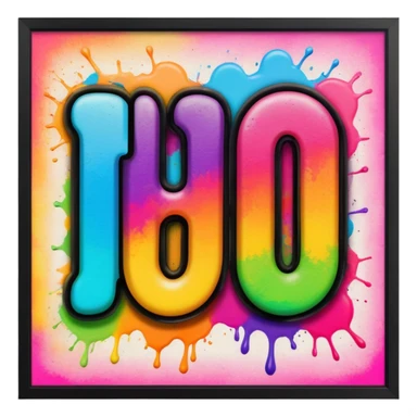 In English Graffiti the word huh sticker