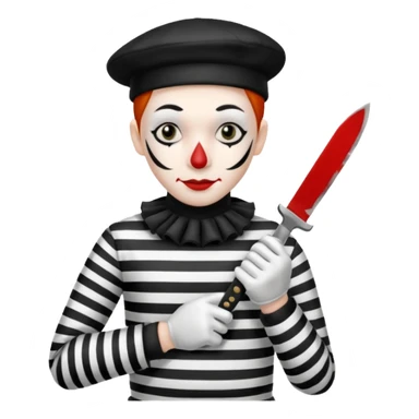 Mime-assassin sticker