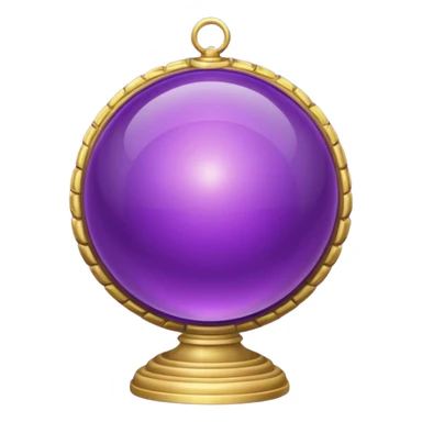 Orb of Command — purple sphere + golden ring sticker
