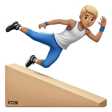 parkour at kids school sticker