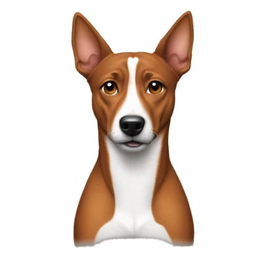 Stressed out basenji sticker