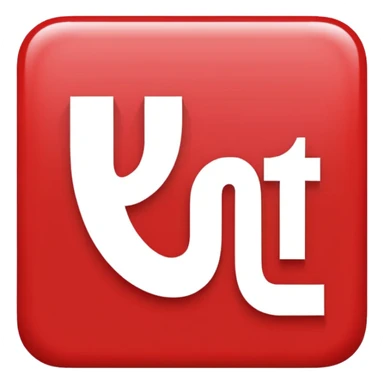 a red square with the word "ur pist" in the middle of the square sticker