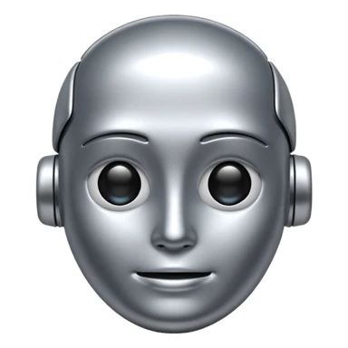 Generate a realistic emoji of AI artificial intelligence sticker
