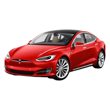 Tesla Model S - Tesla (Model Year: 2022) (Iconic colour: Red) sticker