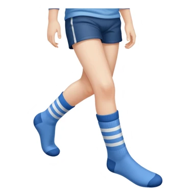 Younger kid sock over leg sticker