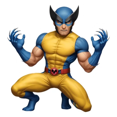 Wolverine from Deadpool & Wolverine movie sticker