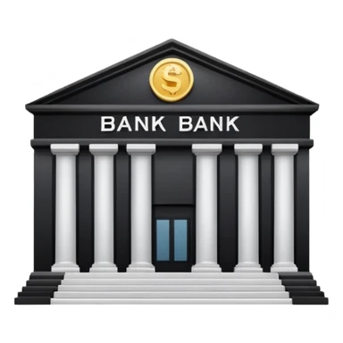 Emoji de banco estilo iOS OSEA UN BANCO, LA ESTRUCTURA NO UNA CARA sticker