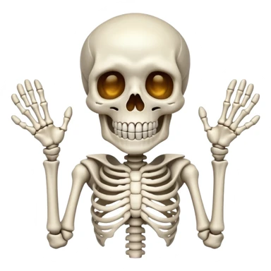 The rahhh skeleton sticker