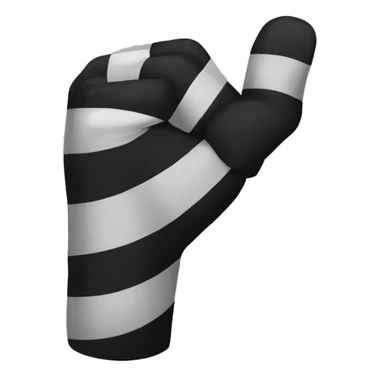 Black stripes wrapped around the arm. Teffilin  sticker